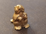 Барсук бронза брелок коллекционная миниатюра, фото №5