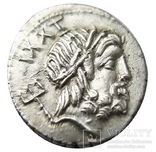 Республиканский денарий LucretiusTrio 76 г. до н.э., фото №3