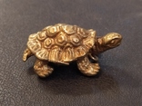 Черепаха большая бронза брелок коллекционная миниатюра, фото №3
