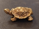 Черепаха большая бронза брелок коллекционная миниатюра, фото №2