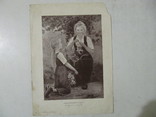 Литография 1902 г "Плетение венков" худ. A.Guillou., фото №2