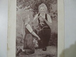 Литография 1902 г "Плетение венков" худ. A.Guillou., фото №3