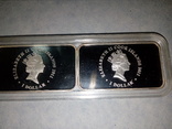 Набор Год Кролика 4 монеты 2011 года по 1 унции серебро 999 Острова Кука, фото №8