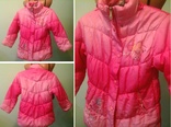Куртка градиентная розовая, синтепон, флис, см.замеры, фото №2