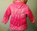 Куртка градиентная розовая, синтепон, флис, см.замеры, фото №6