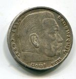 5 марок 1936 г. Монетный двор G, фото №2