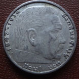 2 марки 1938  Е  Германия  серебро   (М.7.28)~, фото №3