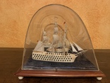 Композиция резные парусные корабли из кости бивня моржа кашалота или слона, фото №10
