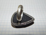 Шерл кольцо с черным турмалином, фото №5