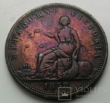 Австралия 1 пенни 1858 год, фото №2