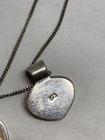 Серебряная цепочка с двумя кулонами, фото №5
