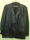 Кожаный пиджак XL, фото №2