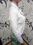 Жіночий білий піджак розмір s, фото №3