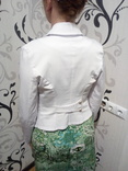 Жіночий білий піджак розмір s, фото №4