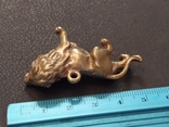 Лев рычащий кулон бронза брелок коллекционная миниатюра, фото №6