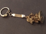 Рыбки парочка коллекционная миниатюра бронза брелок, фото №6