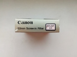 Светофильтр Canon 52mm SCREW-IN FILTER, фото №4