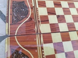 Доска для игры в шахматы и нарды росписная, фото №8