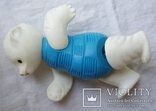 Игрушка белый медведь, Мишка, на резинках, клеймо, пластмасса., фото №8