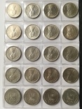 Італія 500 лір + Польща 200 злотих Срібло (20 монет), фото №4