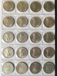 Італія 500 лір + Польща 200 злотих Срібло (20 монет), фото №5