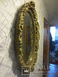 Настенное зеркало барокко дерево грунт 90 cm x 50 cm  винтаж, фото №4
