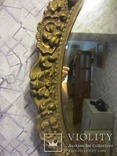 Настенное зеркало барокко дерево грунт 90 cm x 50 cm  винтаж, фото №7