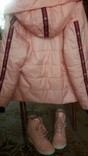 Стильный комплект Куртка Сникерсы, Пудра, фото №5