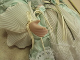 Фарфоровая кукла девочка с зонтиком в голубом платье 40 см, фото №9