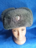 Зимняя войсковая шапка-ушанка. Размер - 54. 1987 года, фото №8