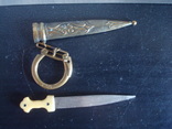 Сувенирный маникюрный нож,кортик,пилочка,брелок, фото №5
