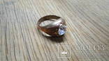 Солдатский медный перстень с камнем Германия, фото №3