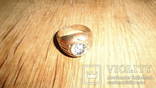 Солдатский медный перстень с камнем Германия, фото №5