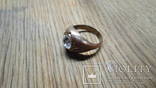 Солдатский медный перстень с камнем Германия, фото №6