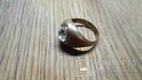 Солдатский медный перстень с камнем Германия, фото №7