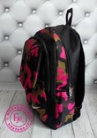 Яркий камуфляжный рюкзак Nike розовый, фото №9