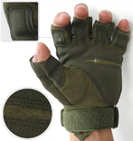 Перчатки тактические беспалые (черные), фото №6