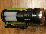 Фонарик аккумуляторный с солнечной панелью YJ-2881T для походов или активного отдыха, фото №4
