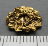 Золотая накладка с крепежными элементами ( усиками )., фото №4