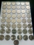Набор 50 центов США Кеннеди- погодовка 49 шт. (см. опись), фото №2