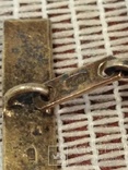 Запонка 1 серебро и 2 янтарь, фото №3