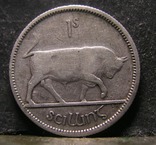 Ирландия 1 шиллинг, 1928 серебро, фото №2