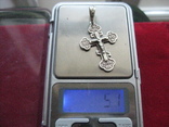 Крестик, крест серебро 5.1 гр. 925 проба, фото №5