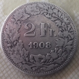 2 франка 1908 року, фото №2