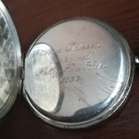Старые часы, серебро, 1935, фото №6