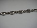 Женский серебренный браслет с фианитами (20,5 см), фото №3