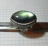 Огненный лабрадорит кольцо с лабрадором, фото №5