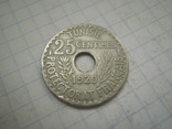 Французький Туніс 1920 рiк 25 центімес., фото №2