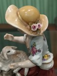 Девочка с ягненком коллекционная статуэтка фарфор клеймо, фото №10