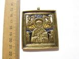 4-х эмалевая икона Святой Николай Чудотворец-19век, фото №5